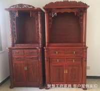 廊坊大厂客户结缘香河舍予罗马柱佛柜